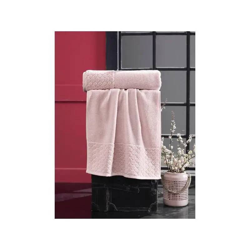 Полотенце банное KARNA, PONPON, 70*140 см, абрикосовый