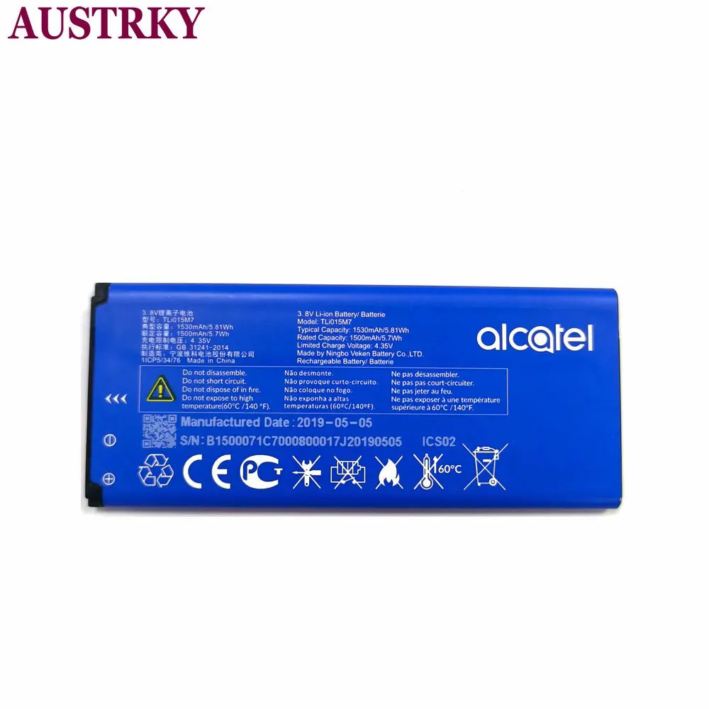New Tli015M1 Tli015M7 1500mAh Battery For Alcatel One Touch Pixi 4 4034A PIXI 4034X 4034F 4034D phone+tracking Code | Мобильные