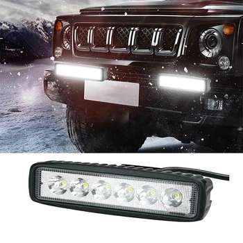 

Hot sale 1Pcs 18w DRL LED Spot Flood Work Light Worklight 6000k led work lights 4WD UTE SUV Truck