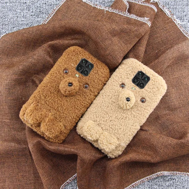

Xiaomi Redmi Note 9 Pro Case Silicone Shockproof Phone Case For Redmi Note 9 Pro Note 9S Note 9 Pro Max Cartoon Plush Warm Cover