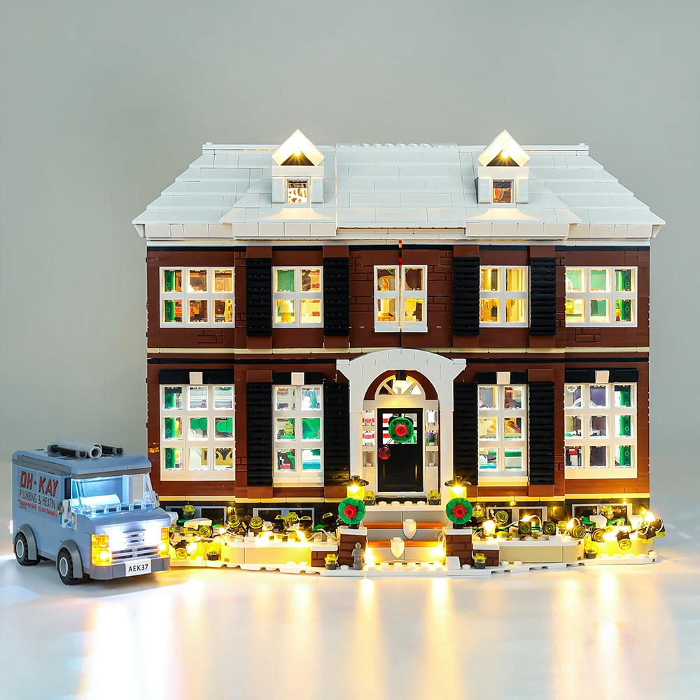 Kit Di Luci A Led Per Idee 21330 Home Alone House Block Giocattoli Set Di Lampade Da Collezione Regalo Di Natale Non Includere Il Modello