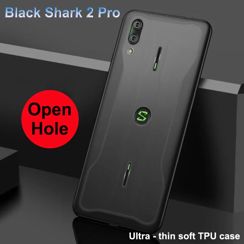 Open hole Silicone Cases For Xiaomi Black Shark 2 Pro Case 2pro DLT-A0 TPU Soft Cover for Xiaomi BlackShark 2 Pro 2Pro Bumper Open hole Silicone Cases For Xiaomi Black Shark 2 Pro Case 2pro DLT-A0 TPU Soft Cover for Xiaomi BlackShark 2 Pro 2Pro Bumper