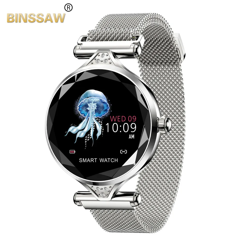BINSSAW Women Fashion Smart Watch 2020 Blood Pressure Heart Rate Sleep Monitor Pedometer luxury ladies  Gift for Girl