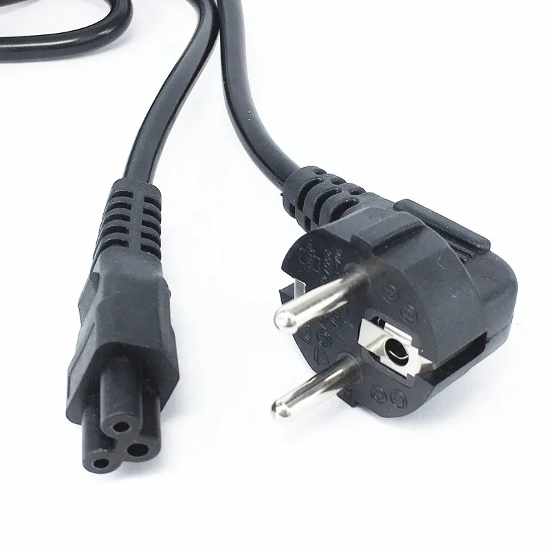 EU 유럽 AC 전원 코드 유로 IEC C5 클로버리프 전원 리드 연장 케이블 1.2m 1.5m 1.8m 노트북 노트북 컴퓨터용