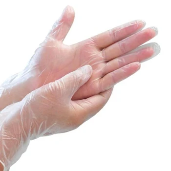 

300 PCS White Disposable Housework Supplies, Size L, Suitable for Palm Width: 9 -10 cm Unisex Disposable PVC Gloves Kitchen Esse