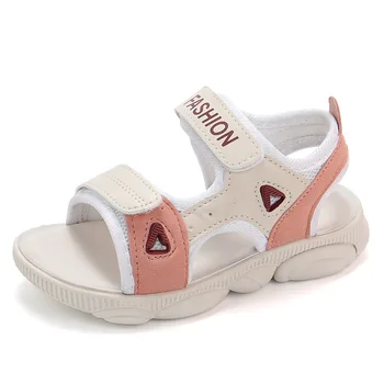 

New Girls Sandals Summer Beach Shoes Wild Kid's Sandals Magic Stick Casual Boys' Bottom Non-slip Closed Toe Sandals