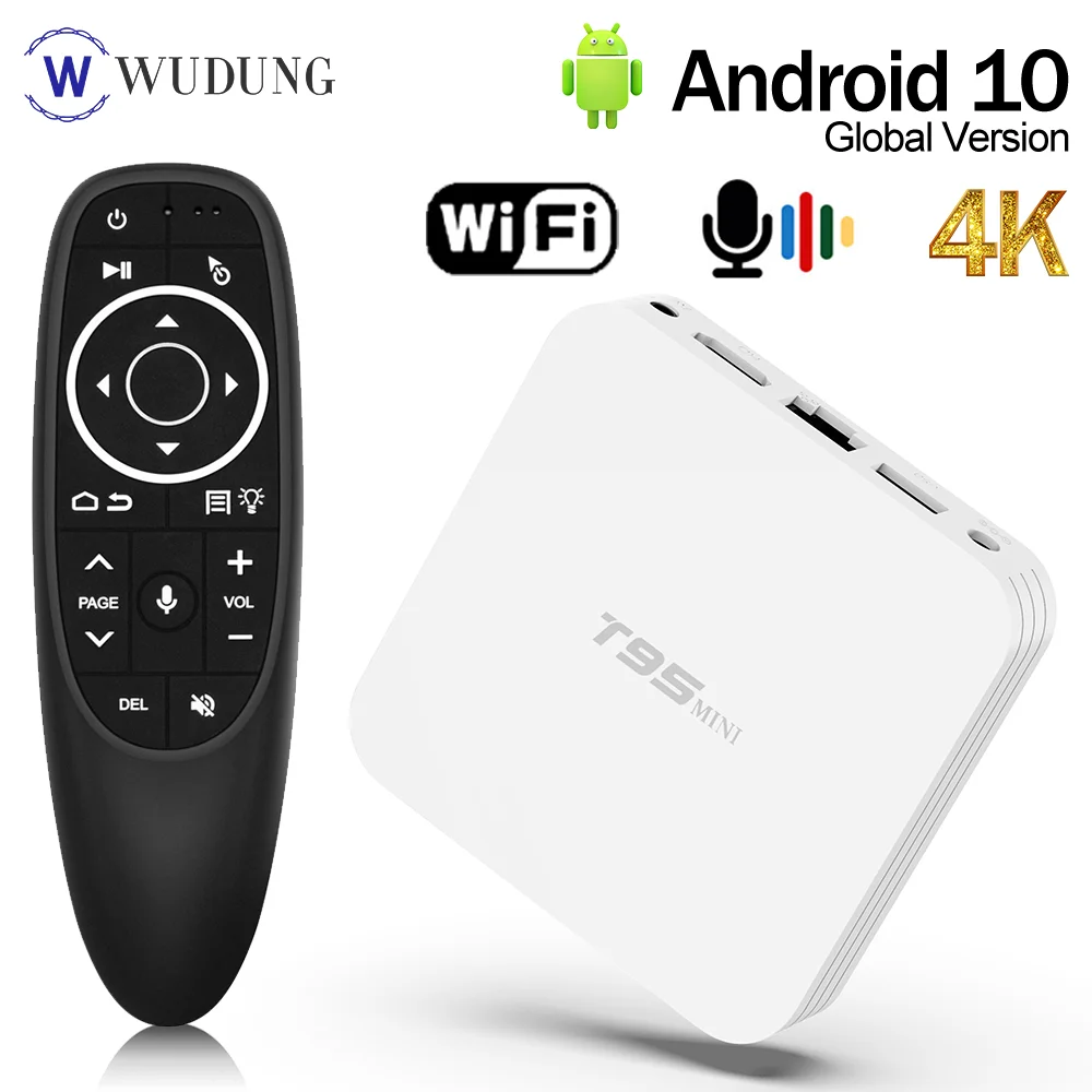 High Quality White T95 MINI Smart TV BOX Android 10.0 Allwinner H313 Quad Core 1G8G 2G16G 4K HD Smart Set-Top Box Media Player
