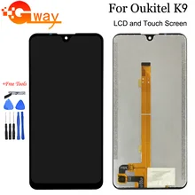 Черный для 7,1" Oukitel K9 ЖК-дисплей+ кодирующий преобразователь сенсорного экрана в сборе мобильный телефон замена lcd и сенсорная панель с инструментами