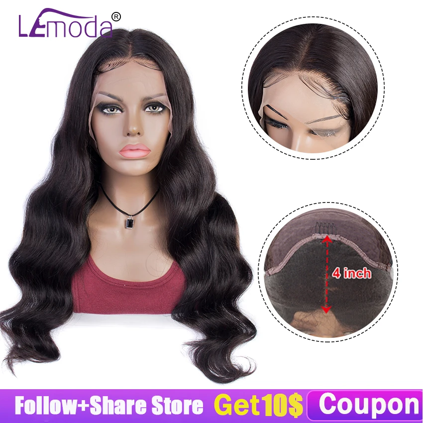 

Body Wave Wig Human Hair Malaysian Lace Front Human Hair Wigs For Black Women 150% Remy Natural Hair 13x4 PrePlucked Lace Wig