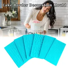 6 шт. украшения боковой части торта кружевной коврик Sugra ремесло кружева форма для свадебного торта украшения торта декоративные инструменты для выпечки