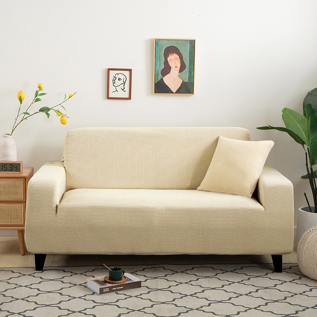 Stretch Sofa Covers for Living Room Thick Elastic Sofa Slipcover Sectional Couch Cover Furniture Protector 1/2/3/4 Seat