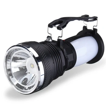 

Solar Power USB Rechargeable LED Flashlight Super Bright Camping Tent Light Emergency Lantern Lamp For Hiking Travel