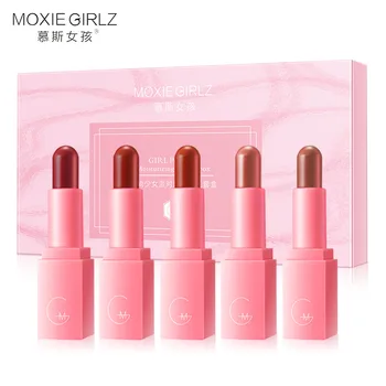 

MOXIE GIRLZ Fashion Young girls party lipstick moisturizing lipstick 5-pack set color lasting does not fade