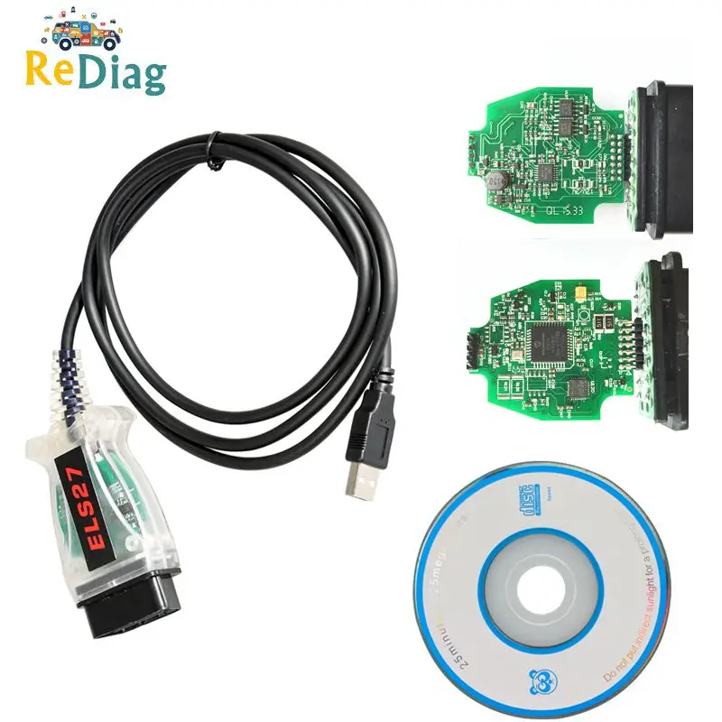 Новейший V2.3.8 ELS27 FORScan Green PCB PIC24HJ128GP+ FTDI Mircochip Многоязычная работа ELM327& J2534 для Mazda