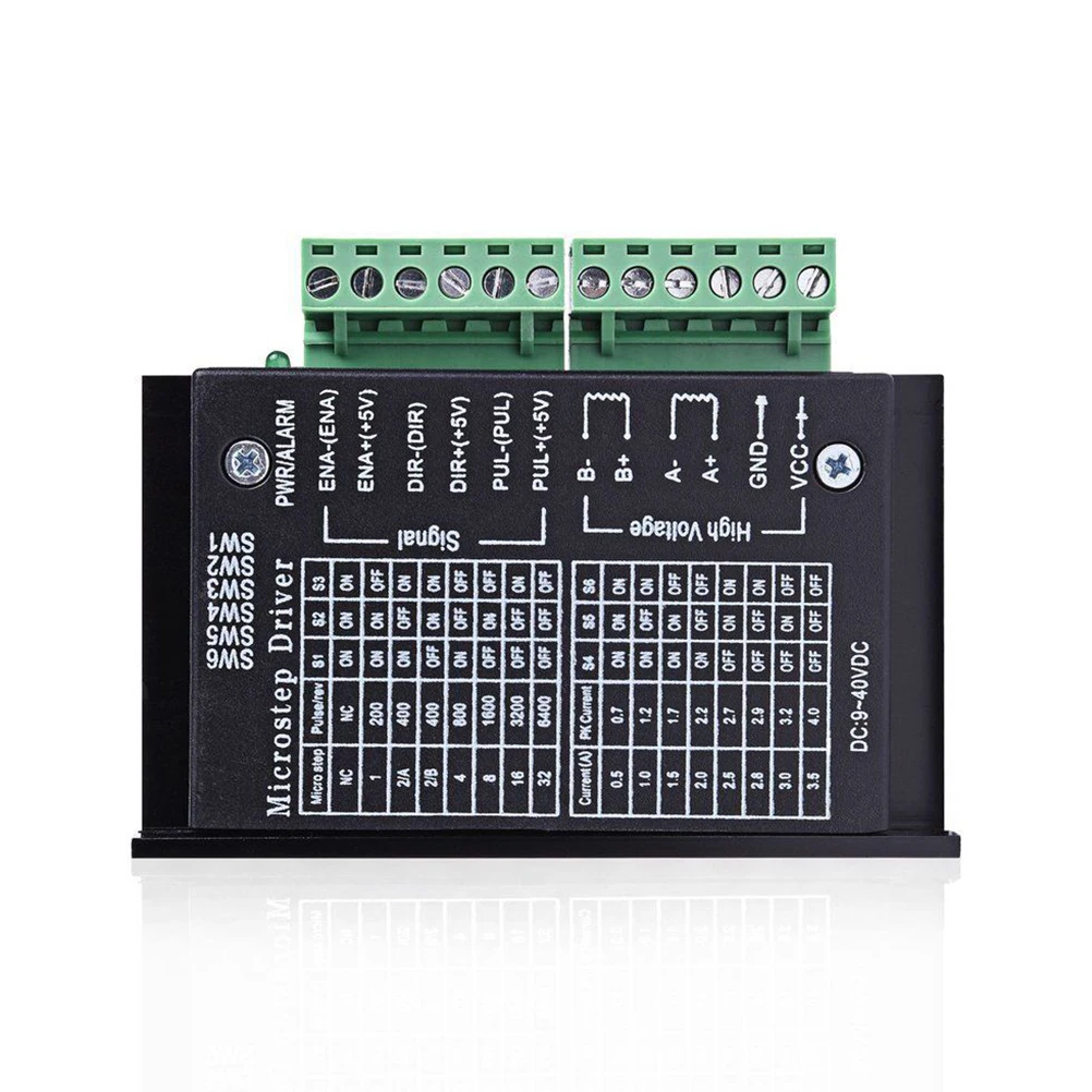 5 шт. TB6600 обновленная версия 4A 40V DC 42/57/86 Драйвер шагового двигателя контроллер 32 сегментов микро-шага(черный) A30