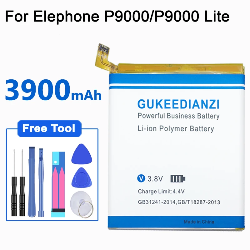GUKEEDIANZI P9000 батарея для Elephone P9000 P9000 Lite 3900 мАч телефон литиевая замена большой емкости сильная выносливая батарея