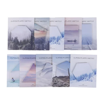 

2pcs/1sheet Cute Kawaii Memo Pad Sticky Notes Bookmark Post Students planner Stickers Stationery Office School Supplies