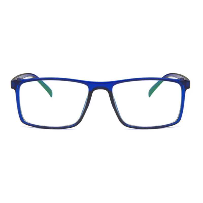Квадратная Женская оправа для очков, очки для студентов, очки для близорукости, Модные прозрачные мужские оправы для очков - Цвет оправы: blue