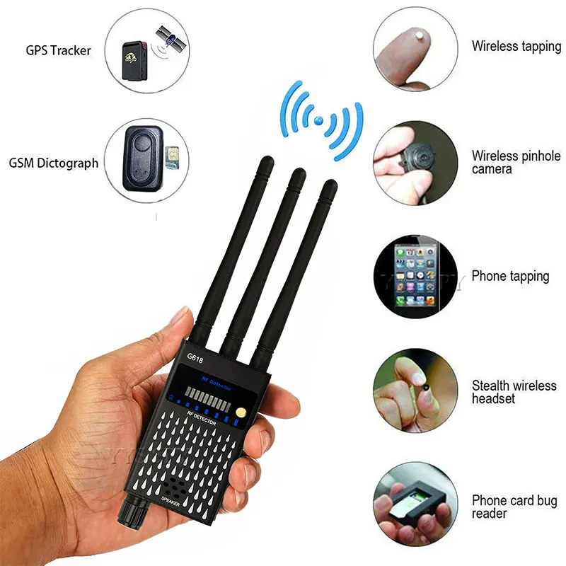 

GSM GPS Сигнальный беспроводной детектор Профессиональный RF микро волновой датчик анти-candid Cam Finder трекер охранная сигнализация чувствительное устройство