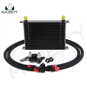 

15 ROW ENGINE OIL COOLER KIT FOR BMW MINI COOPER S SUPERCHARGER R56 BLACK