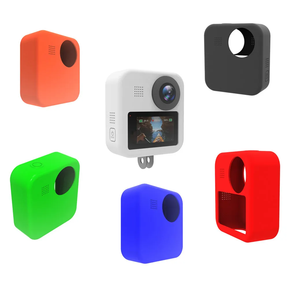 Мягкие силиконовые колпачки-линзы для камеры, чехол для GoPro Max, аксессуары для камеры, устойчивый к царапинам, защитный чехол для камеры, чехол для хранения