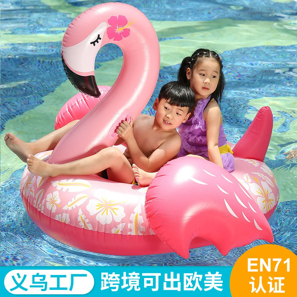 

Yiwu Factory Environmentally Friendly PVC Water Riding Children Water Inflatable Sleeping Beauty Flamingo Riding Wholesale Custo