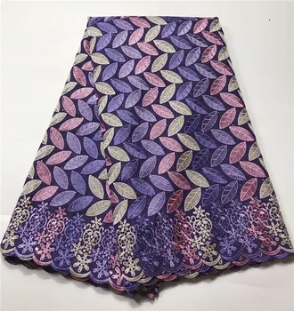 

Swiss voile lace african cotton laces fabrics 2020 high quality swiss voile lace In switzerland french embroidery lace 5yards