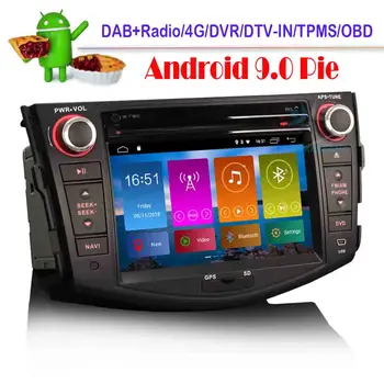 

7" Android 9.0 Autoradio for TOYOTA RAV4 Car GPS Navigation player Radio Sat Nav DVD DVT-IN Sat OBD2 4G WiFi BT DSP CarPlay