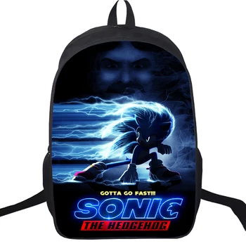 

New Movie Sonic Backpack Boys Girls School Bags Children School Backpack for Teenagers Women Men Travel Backpack