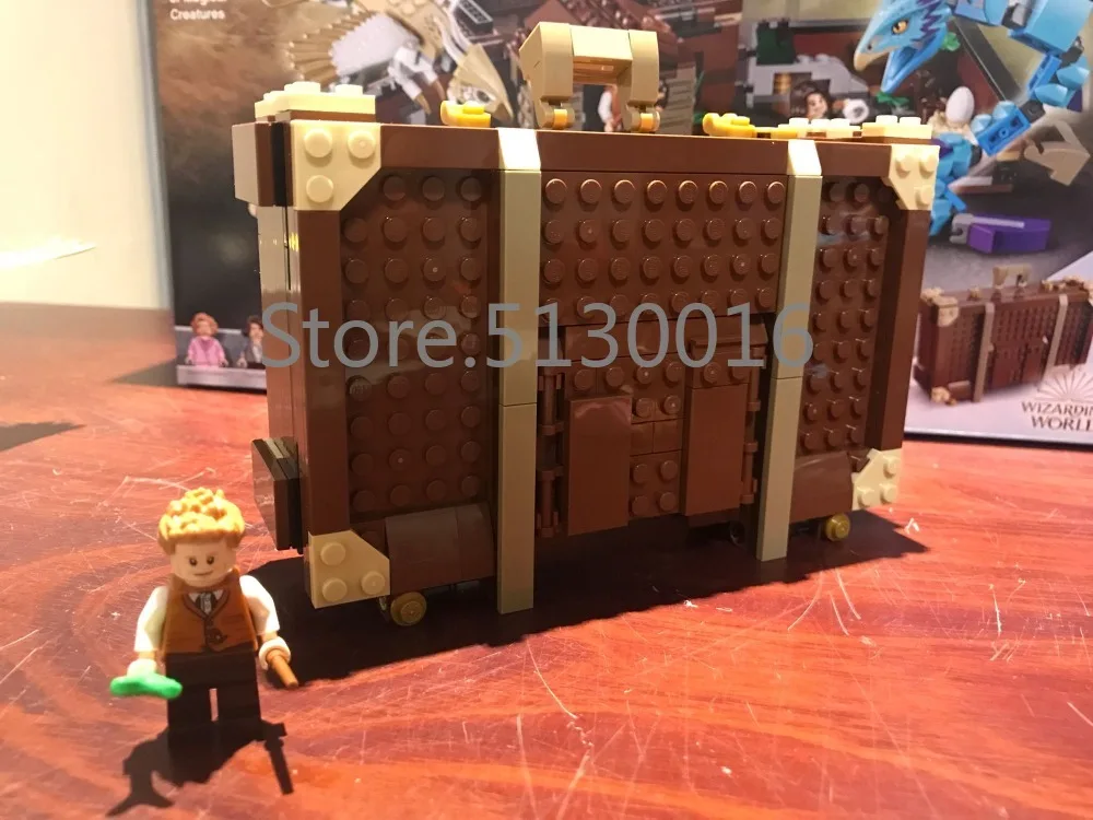 16059 с фантастическими животными Grindelwald Newt's Case of Magical 778 шт. модель создателя строительные блоки, совместимые с 75952 игрушками