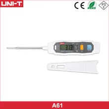 

UNI-T Digital Probe Oven Thermometer A61 LED Indication Water Oil Temperature Meter Probe For Food Cooking Kitchen BBQ