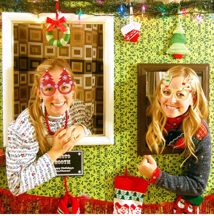 QIFU лось Санта Клауса очки Рождественская повязка на голову Рождество декоративные украшения Рождественский подарок Navidad Natal Noel Happy new year
