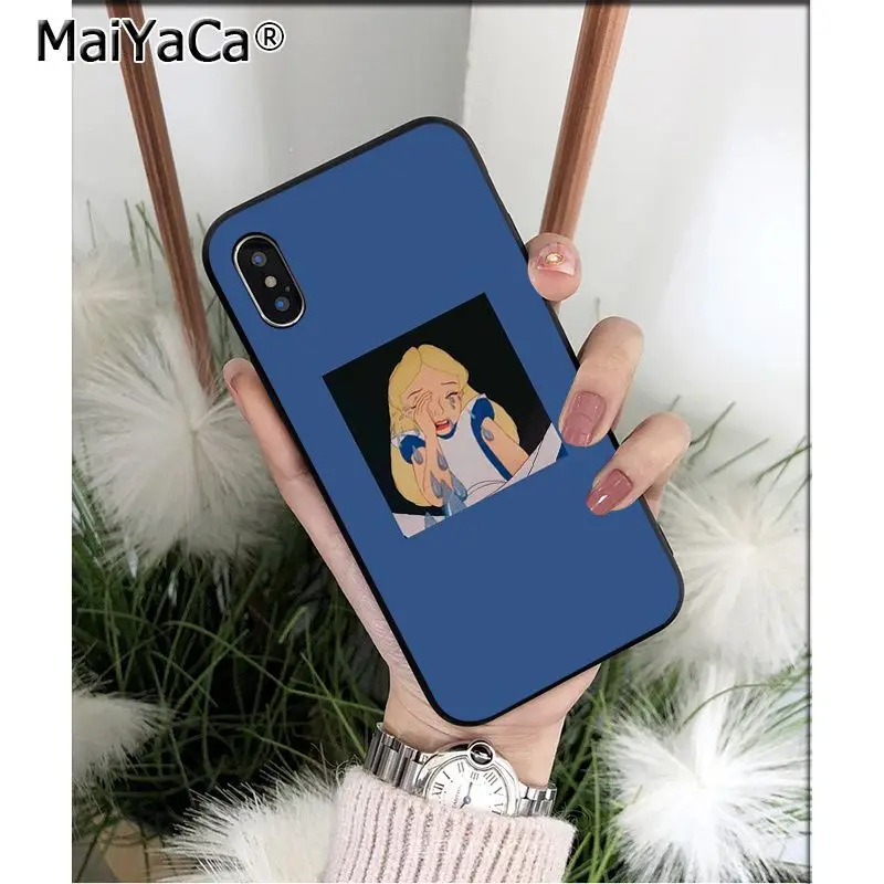 Мягкий силиконовый чехол для телефона MaiYaCa Alice in Wonderland Cheshire Cat из ТПУ для iPhone 8 7 6 6S Plus X XS MAX 5 5S SE XR Mobile Cover - Цвет: A3