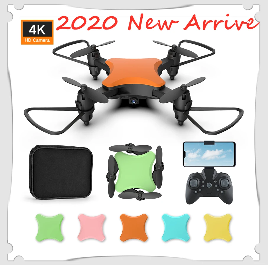 

Mini Drone Quadcopter with 4K Camera HD Foldable Drones One-Key Return FPV RC Helicopter Quadrocopter Toys