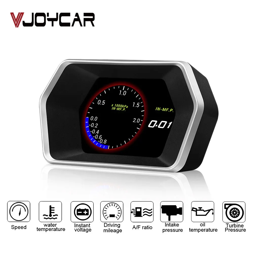 Светодиодный дисплей OBD II GPS Спидометр автомобиля 2 в 1 P17 автомобильный HUD бортовой