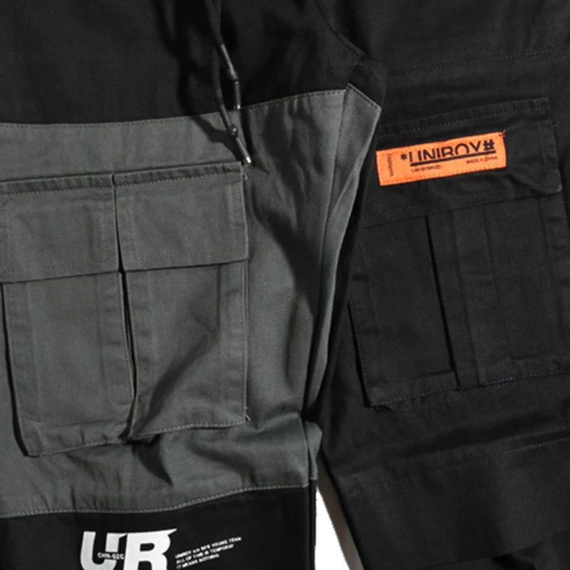 Aelfric Eden штаны карго с карманами мужские Цветные Лоскутные Повседневные Jogger модные тактические брюки Tide Harajuku уличная
