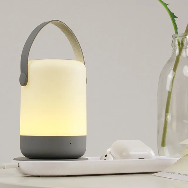 Set Беспроводное зарядное устройство Xiaomi, Ночной светильник, набор, портативная беспроводная зарядка, сенсорная Операционная лампа для телефонов iPhone, samsung, huawei, Xiaomi - Цвет: Set