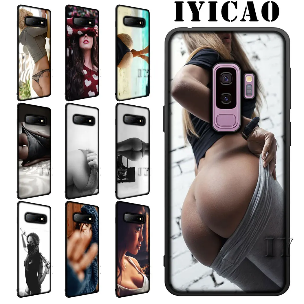 IYICAO сексуальный задник мягкий силиконовый телефон для samsung S6 S7 S8 Edge S9 S10 Plus S10e J6