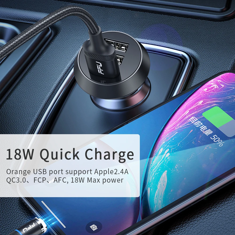 FPU Quick Charge 3,0 Автомобильное зарядное устройство для iPhone Xiaomi samsung S10 QC QC3.0 Мульти USB Автомобильное зарядное устройство быстрый автомобильный адаптер зарядного устройства для телефона