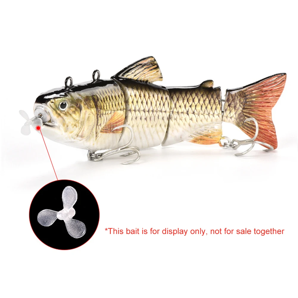 10pcs Propeller Electric Fishing Lures Multi section Artificial Bait