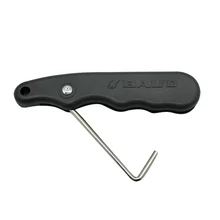 Профессиональная узкая обувь-шнурок, зубчатый инструмент с крюком, Складная портативная обувь для катания на коньках, фигурного катания, черная обувь 9 см x 6,5 см