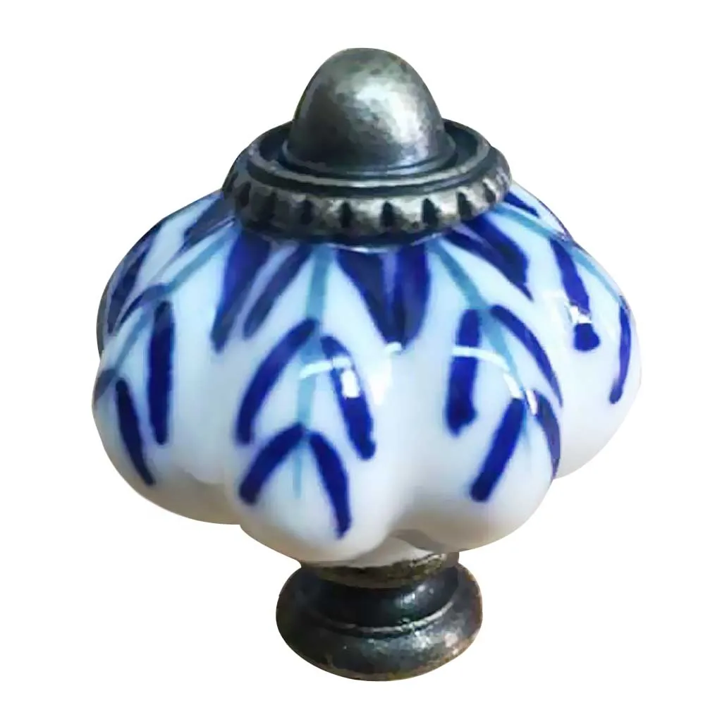 1 Piece Ceramic Pottery Door Pull Handles For Furniture, Kitchen Cabinet Handles