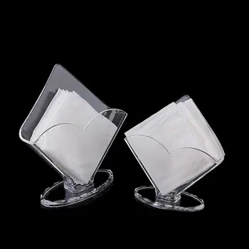

Clear Acrylic Napkin Holder Paper Serviette Dispenser Decorative Tissue Rack Box for Home Bar Hotel Dining Table Kitchen Counter