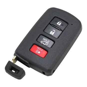 

3+1/4 Button Smart Remote Key Shell Case Housing Cover for Toyota Avalon Camry RAV4 Highlander for FCC ID: HYQ14,1551A-14