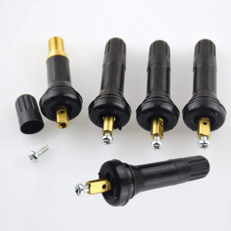 4Pcs/set Tire Pressure Sensing Valve TPMS Tire Pressure Monitoring System Snap In Valve Stems