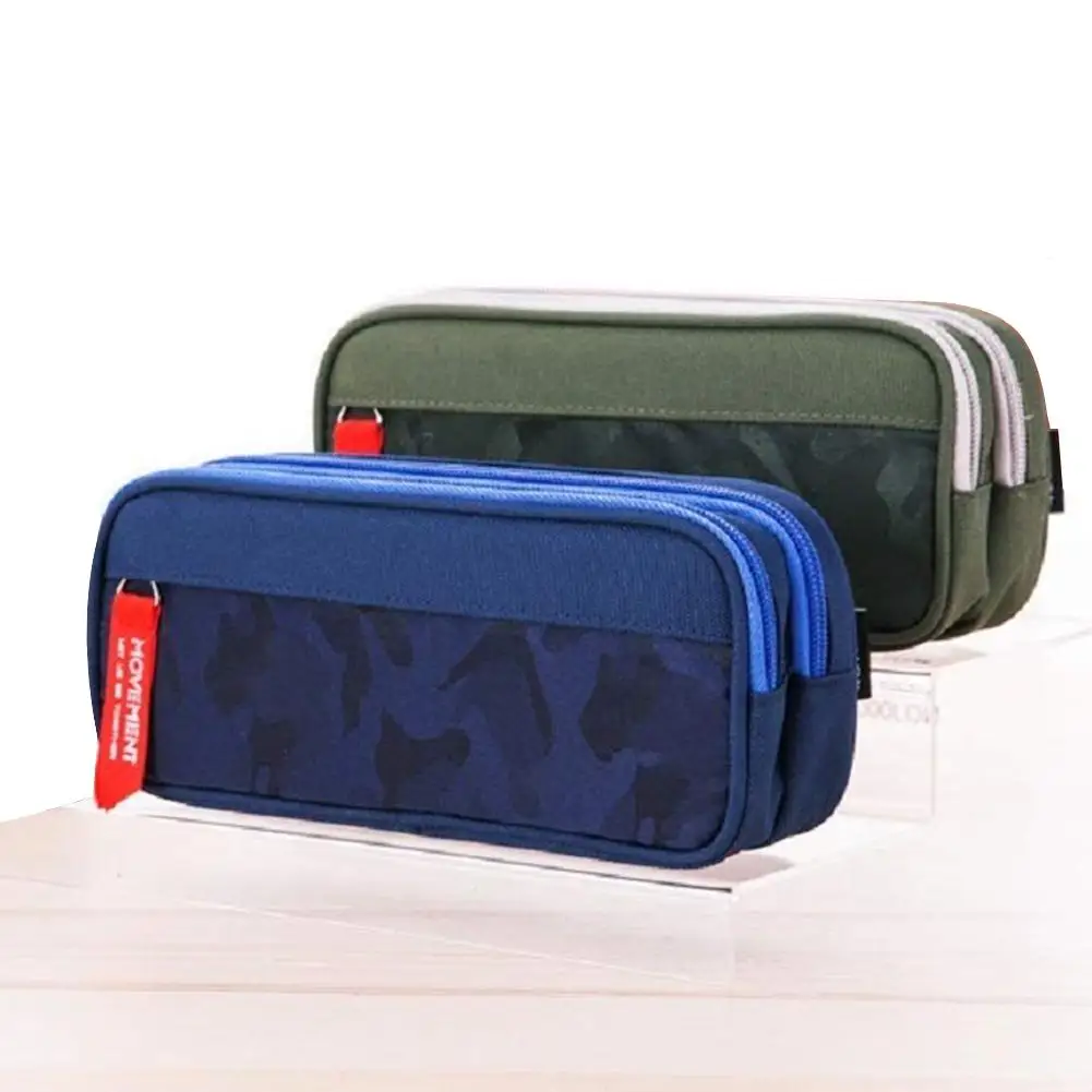 

New Large capacity pencil case pencil bag desktop organizer with multiple boys and girls students and office supplies navy blue