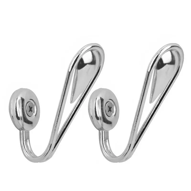 Новинка-1 пара винтажных штор из сплава в форме слезы - Цвет: Silver
