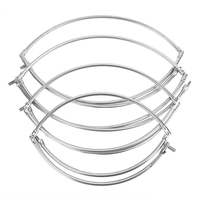 Fishing Net Head Stainless Steel Fishing Folding Net Brail Head Round Dipnet Tackle Accessory HOT 35/40/45/50cm Sizes