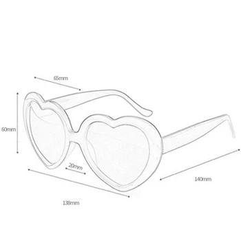 

Magic Love Special Effect Glasses Girls Gift Sunglasses Light Source to Love Rom K92D