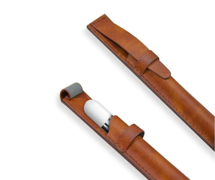 Кожаный чехол для Apple Pencil Cover, чехол для сенсорного экрана, чехол для планшета, держатель для карандашей, защитный чехол, чехол-держатель, сумка из искусственной кожи
